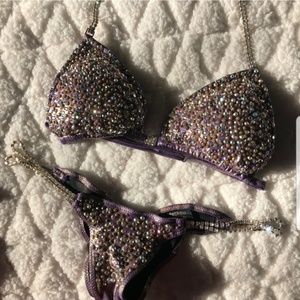 Bysfetkou Competition Suits Other - Gorgeous purple rhinestone NPC bikini Bysfetkou Competition Suits Other - Gorgeous purple rhinestone NPC bikini